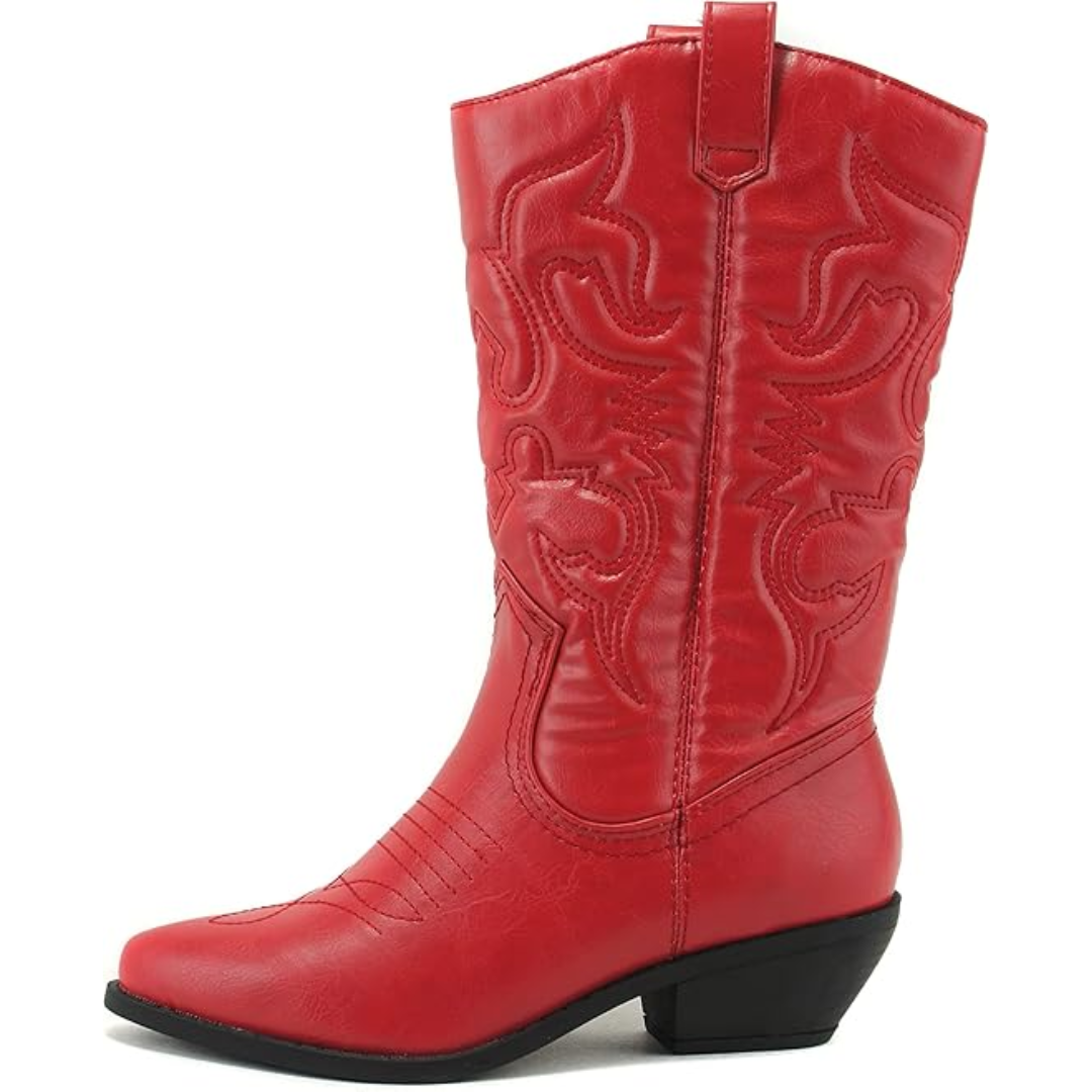 Stylish Pointed-Toe Western Boots
