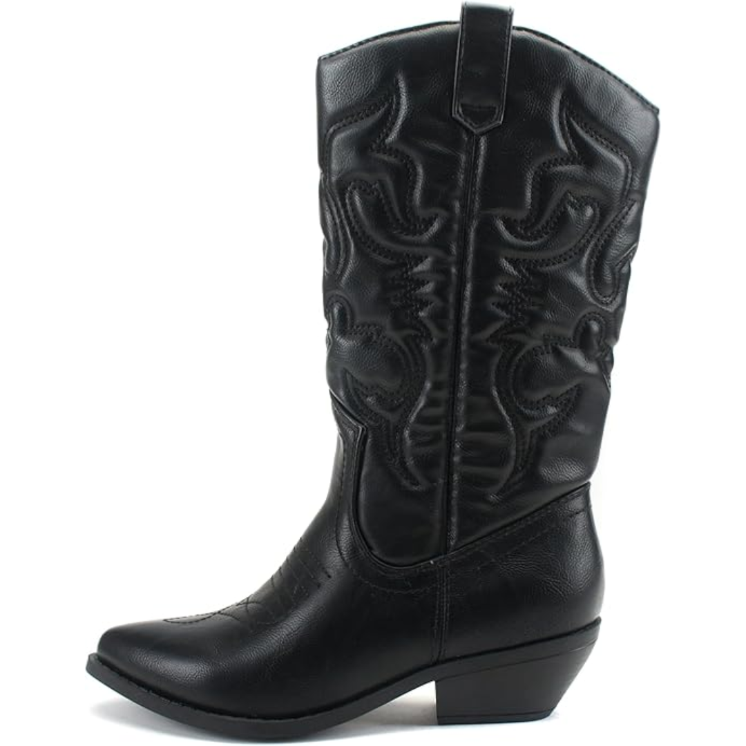 Stylish Pointed-Toe Western Boots