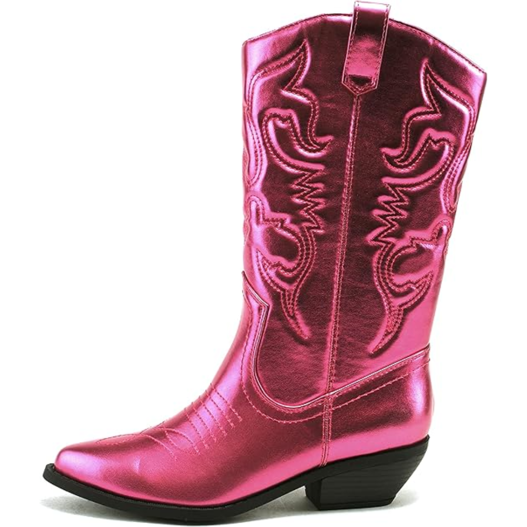 Stylish Pointed-Toe Western Boots