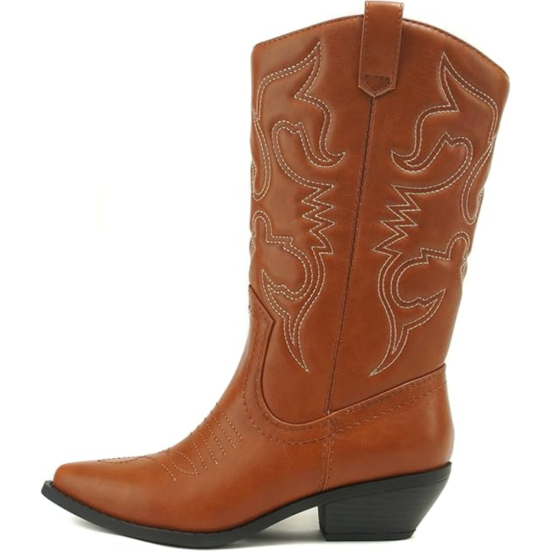 Stylish Pointed-Toe Western Boots