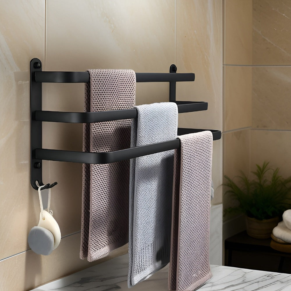 Stylish Wall-Mounted Towel Rack – Space-Saving for the Bathroom