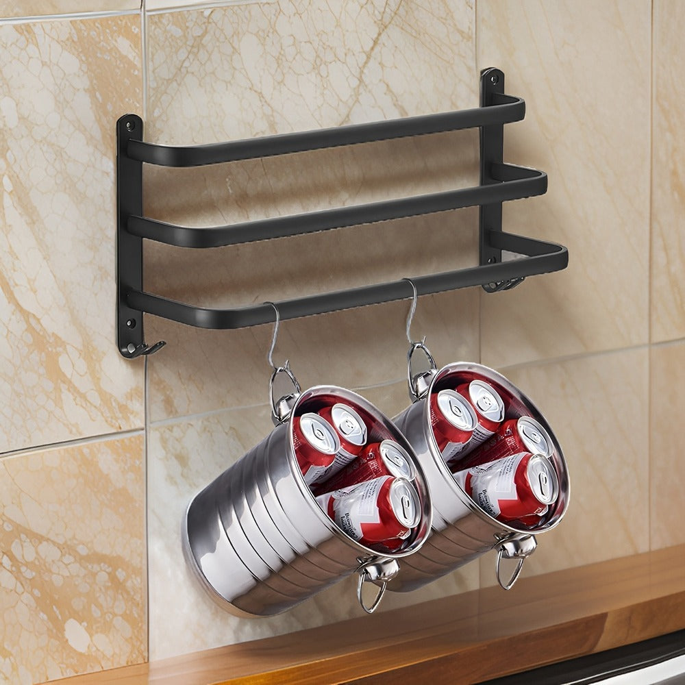 Stylish Wall-Mounted Towel Rack – Space-Saving for the Bathroom