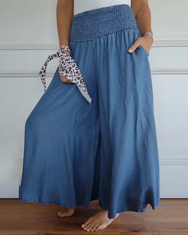 Image of Summer | Women's High-Waisted Wide Leg Pants