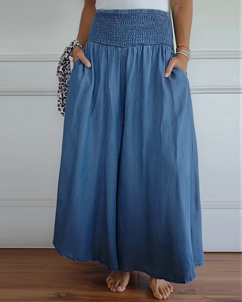 Image of Summer | Women's High-Waisted Wide Leg Pants