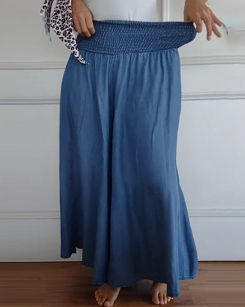 Image of Summer | Women's High-Waisted Wide Leg Pants