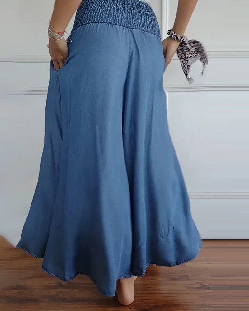 Image of Summer | Women's High-Waisted Wide Leg Pants