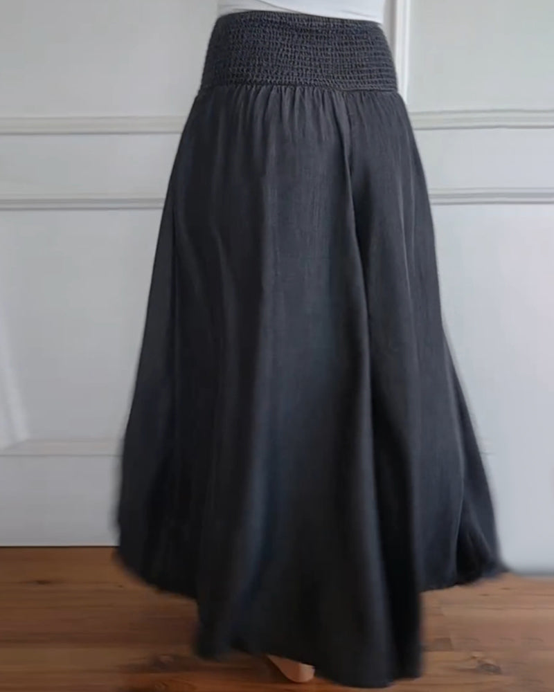Image of Summer | Women's High-Waisted Wide Leg Pants