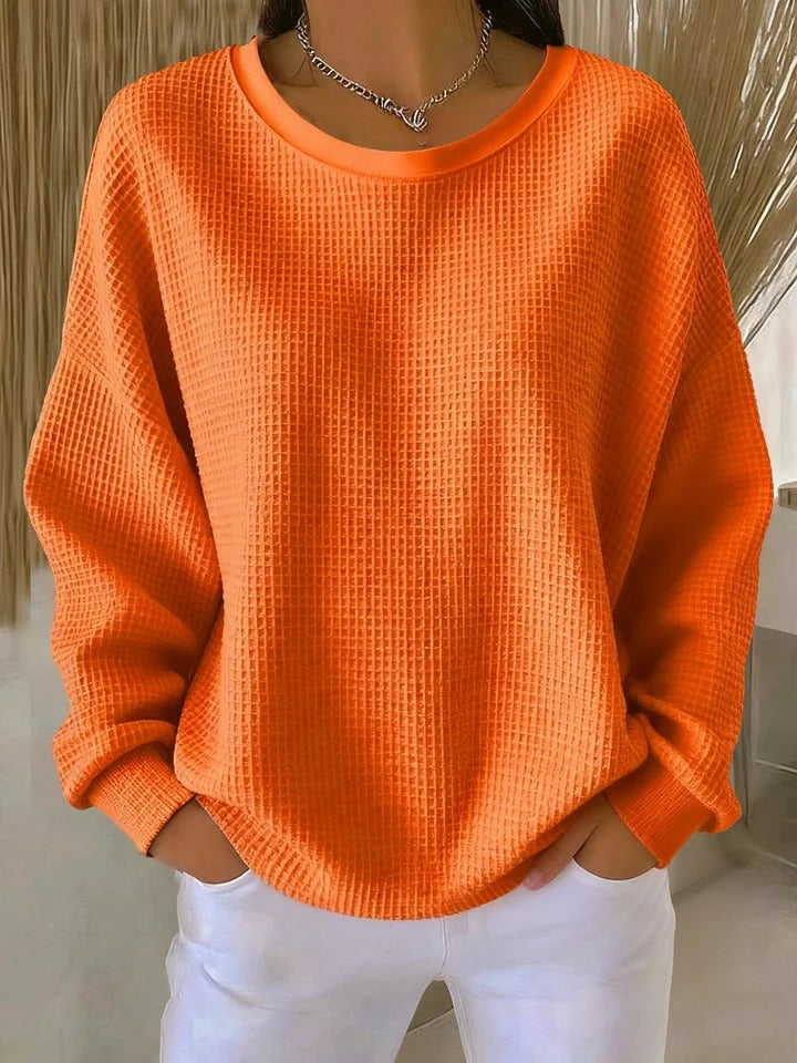 Image of Sylvia | Women's Oversized Waffle Knit Sweater