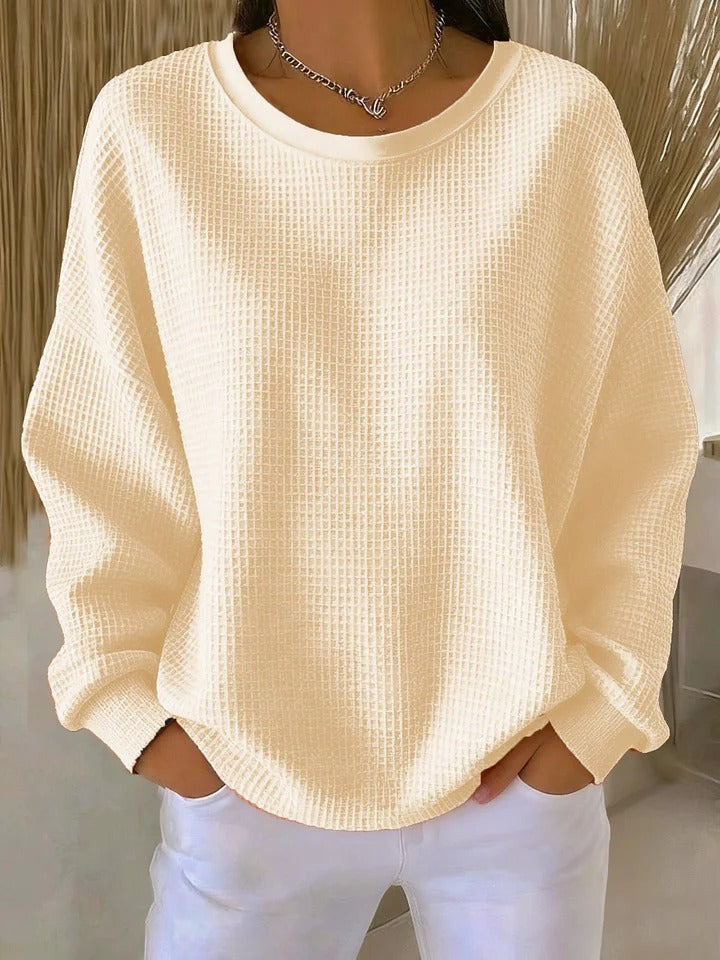 Image of Sylvia | Women's Oversized Waffle Knit Sweater