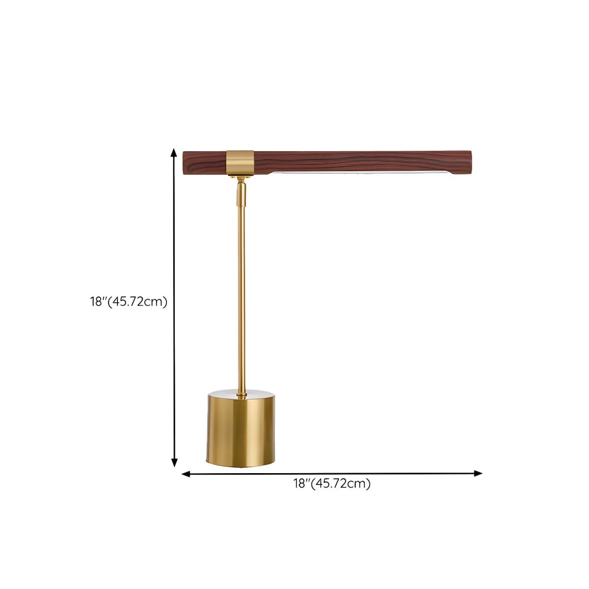 Table Lamp with Golden Finish Modern LED