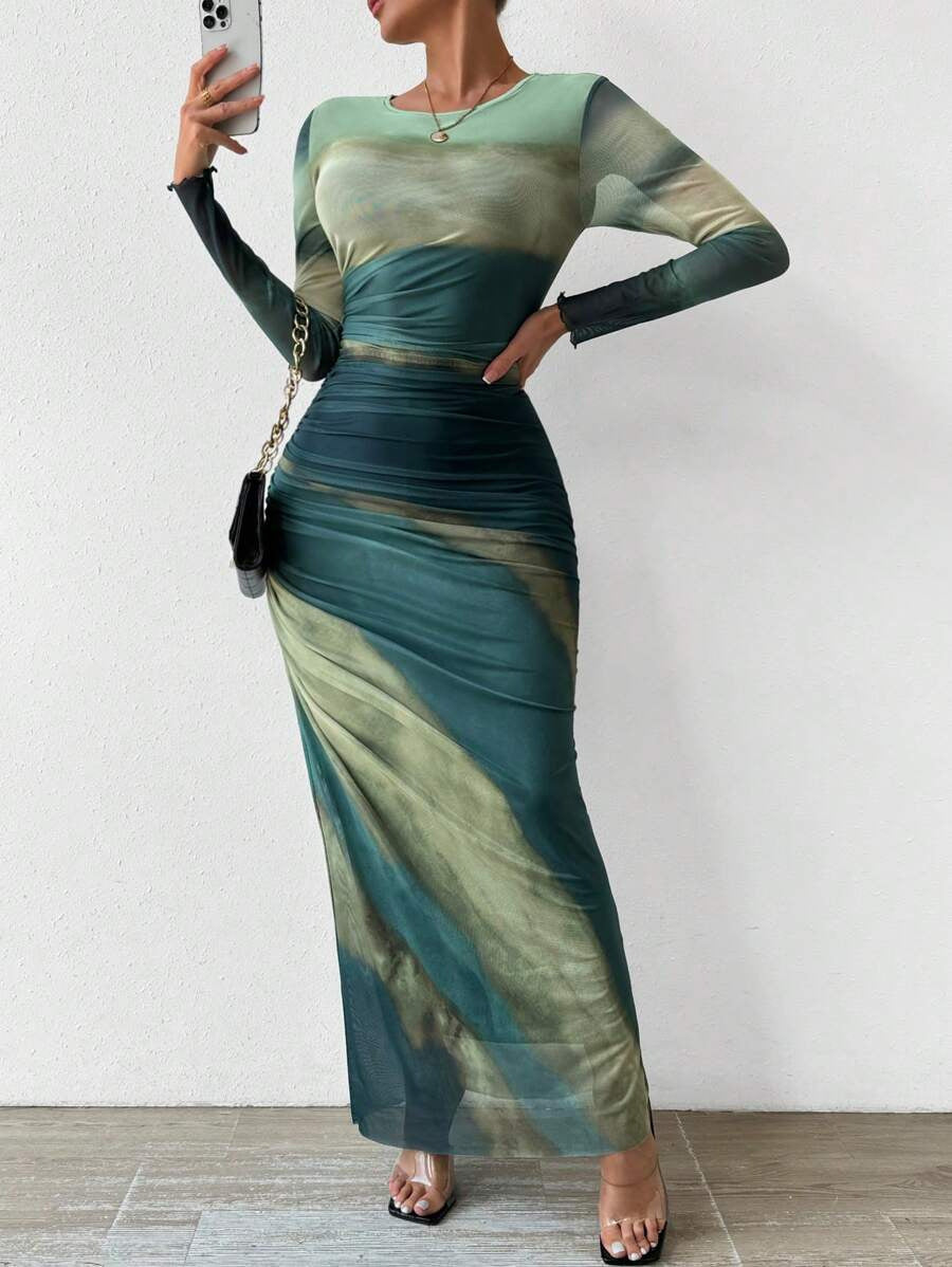 Image of Tatum | Women's Long Sleeve Bodycon Maxi Dress