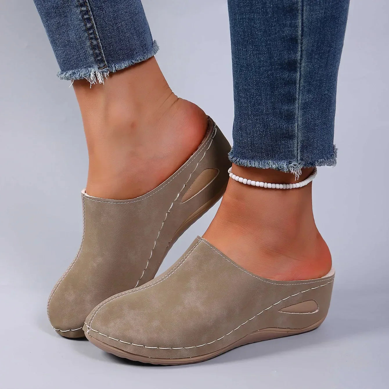 Image of Tatum | Women's Slip-On Wedge Heel Clogs
