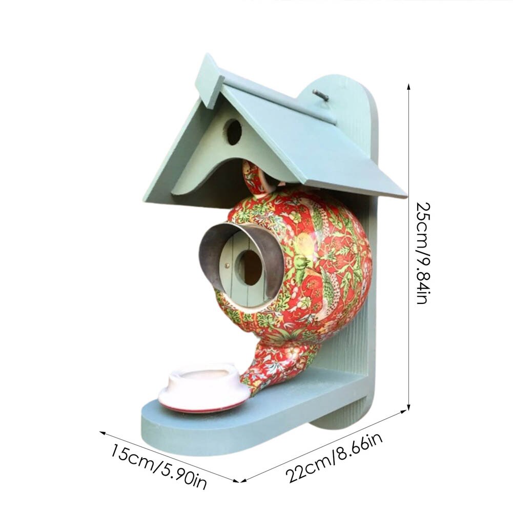 Teapot Bird Feeder House