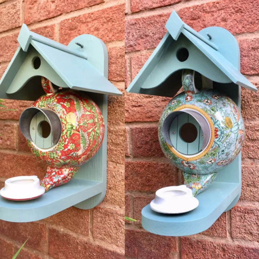 Teapot Bird Feeder House
