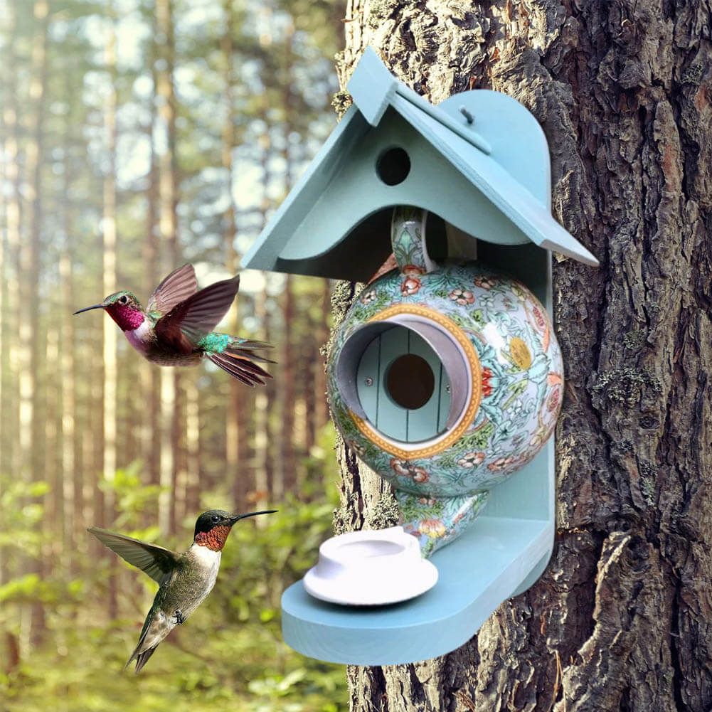 Teapot Bird Feeder House