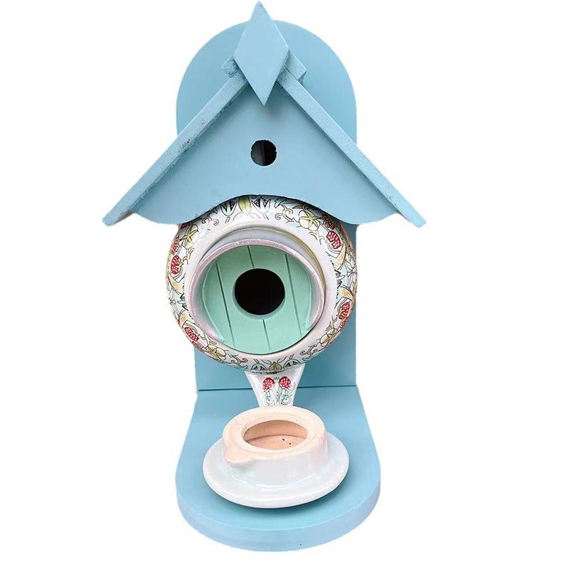Teapot Bird Feeder House