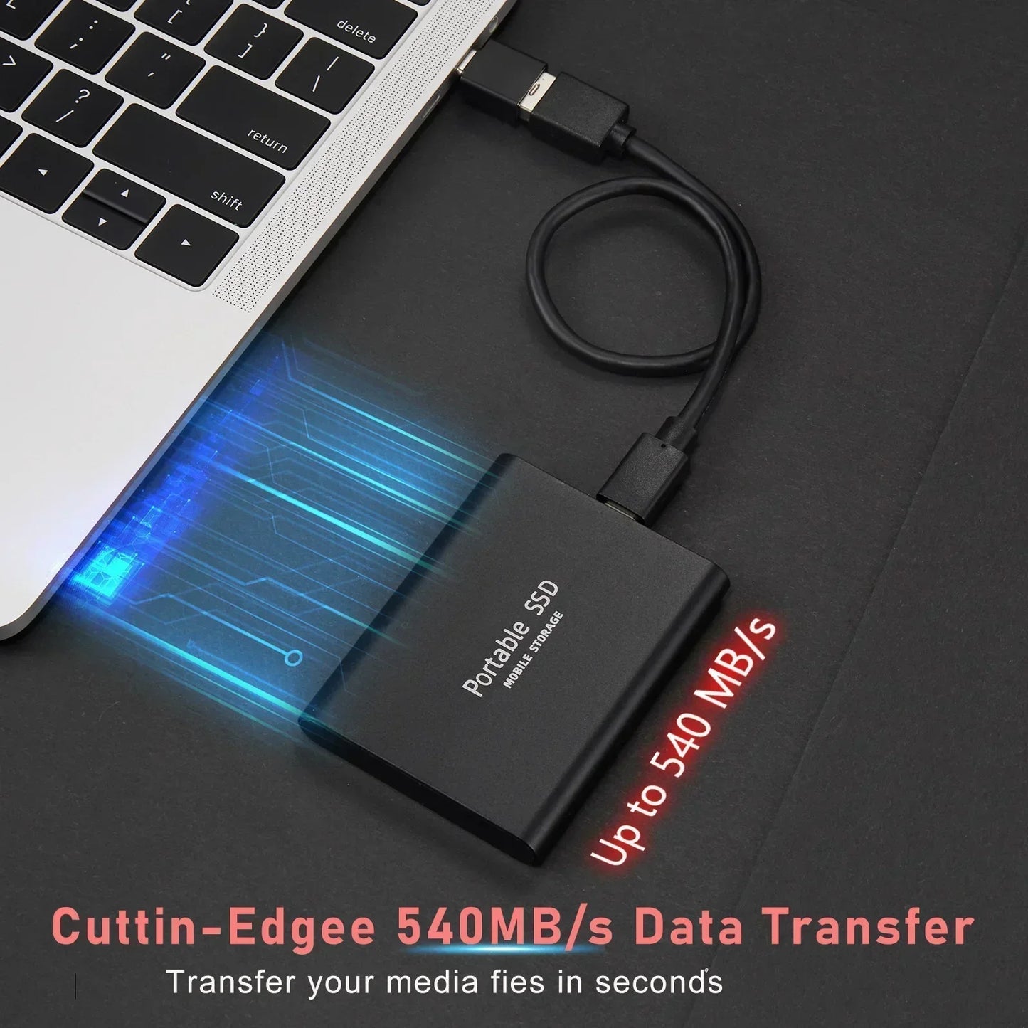 TECHNOLOGY | Super Fast External SSD 128GB | Mini SSD | High-Speed Storage for Laptop and PC
