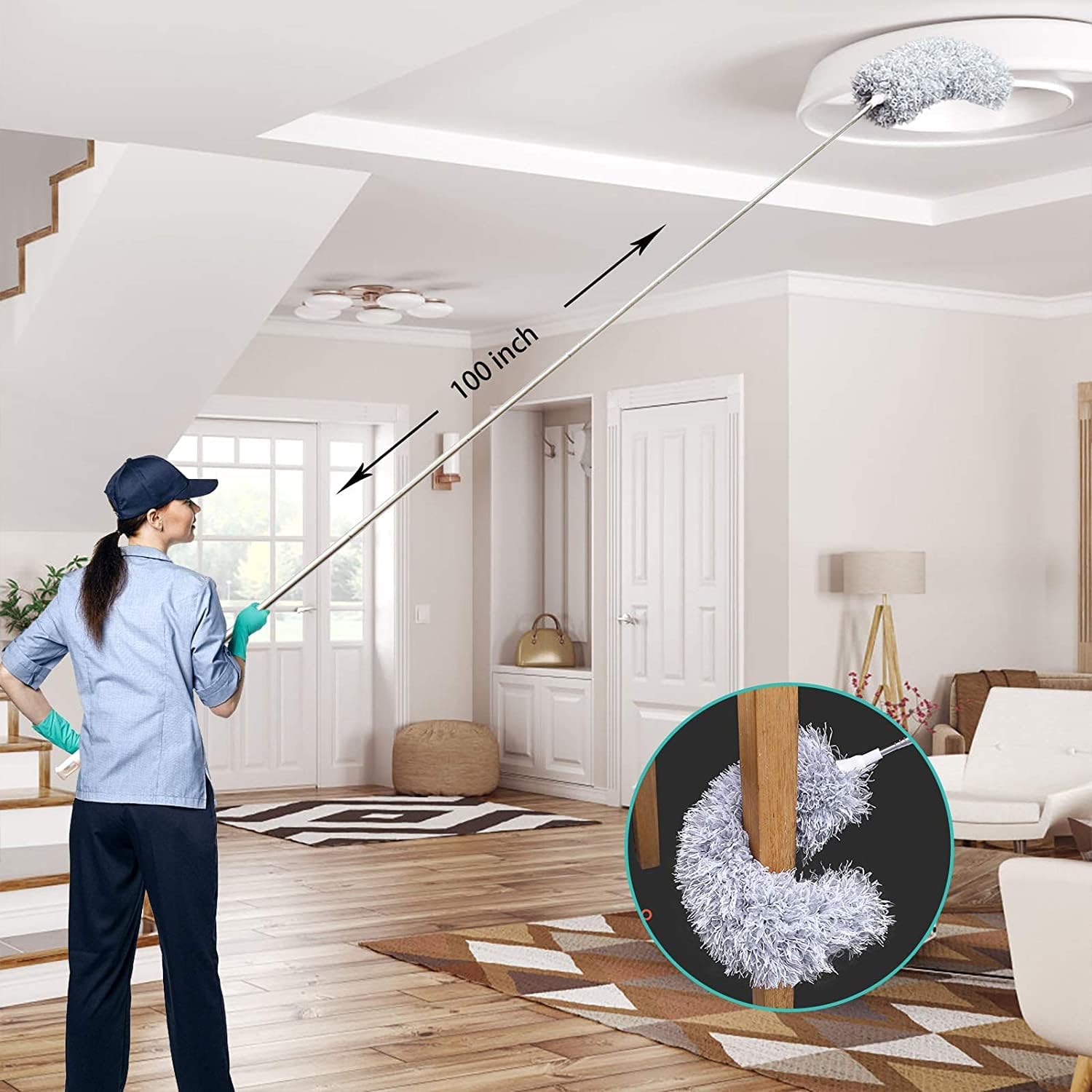 Telescopic Duster | Reach up to 2.80 meters | Washable
