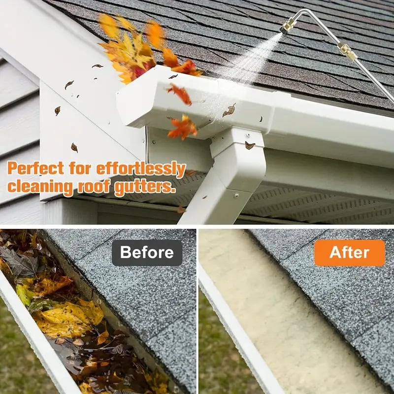 Telescoping High Pressure Washer Wand Set - 4000 PSI, Gutter & Roof Cleaning