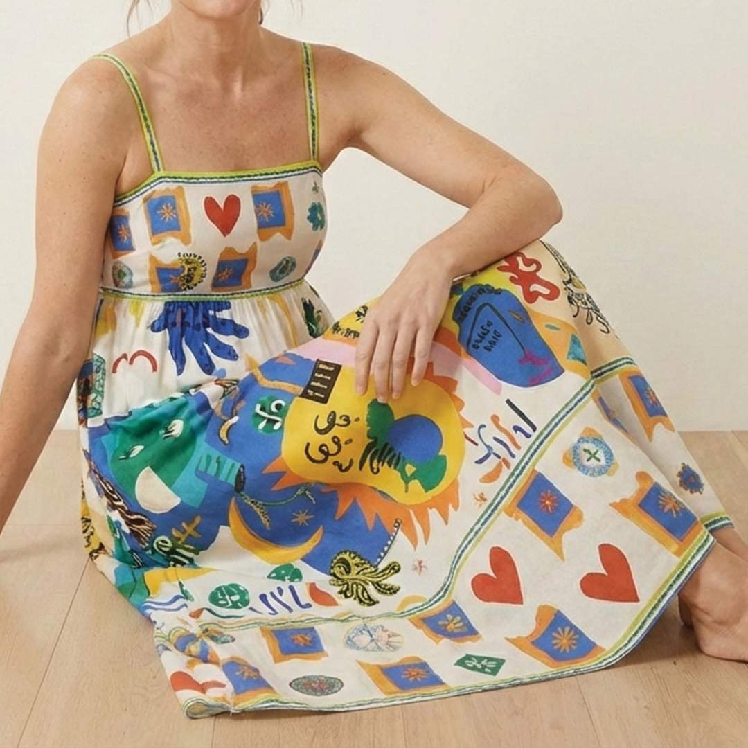 Teresa | Effortless Artistic Sundress for Women in Casual A Line Style