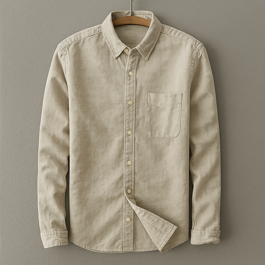 Image of Theo | Men's Button-Down Casual Shirt
