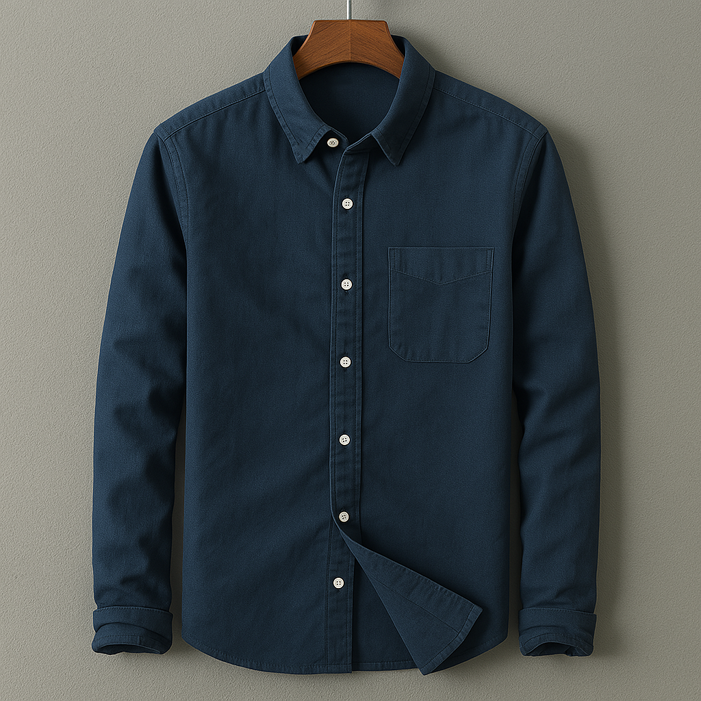 Image of Theo | Men's Button-Down Casual Shirt