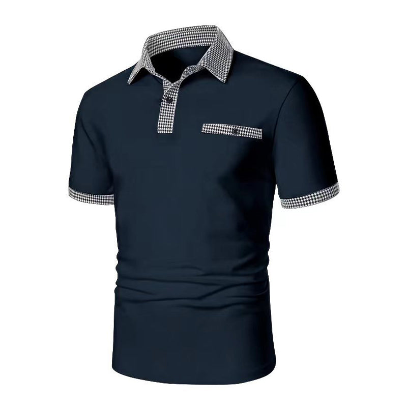 Image of Theodore | Men's Contrast Collar Polo Shirt
