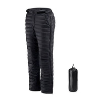 Thermal Goose Down Outdoor Hiking and Ski Pants with Zipper