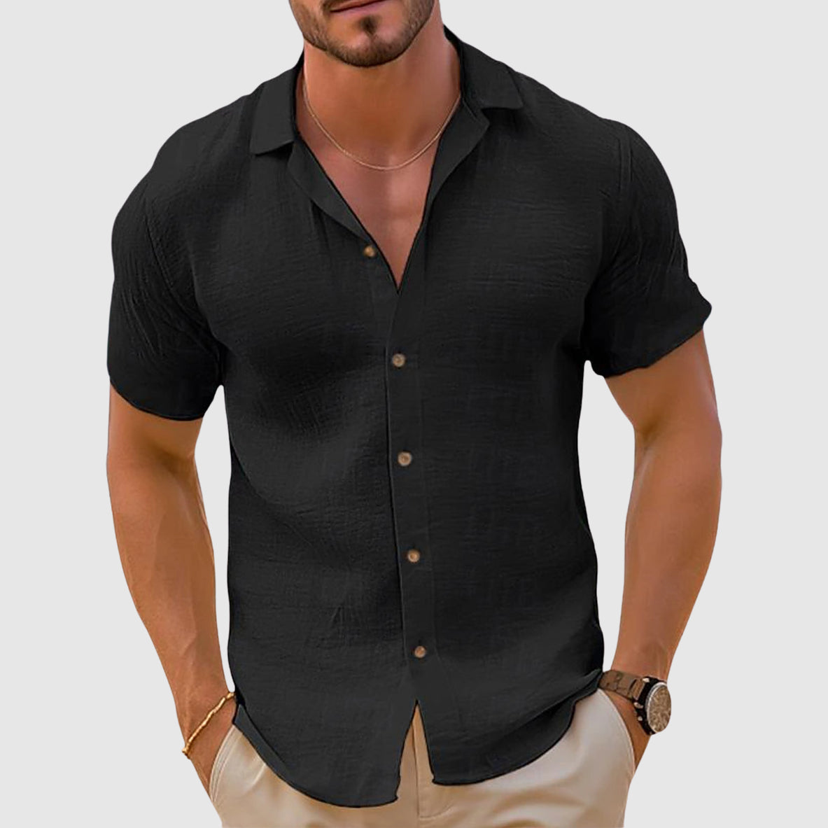 Image of Timothy | Men's Button-Down Casual Shirt