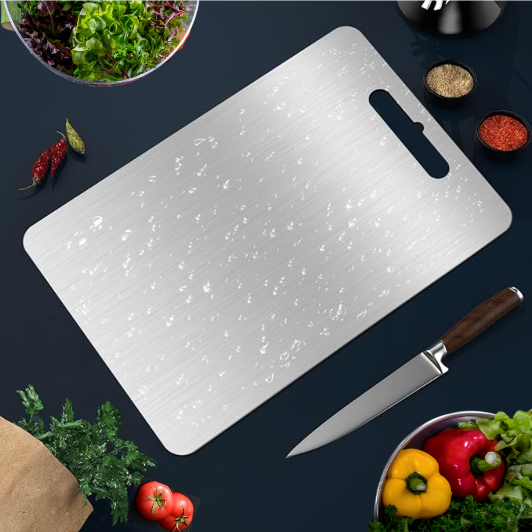 Titanium Cutting Board – Antibacterial and Durable