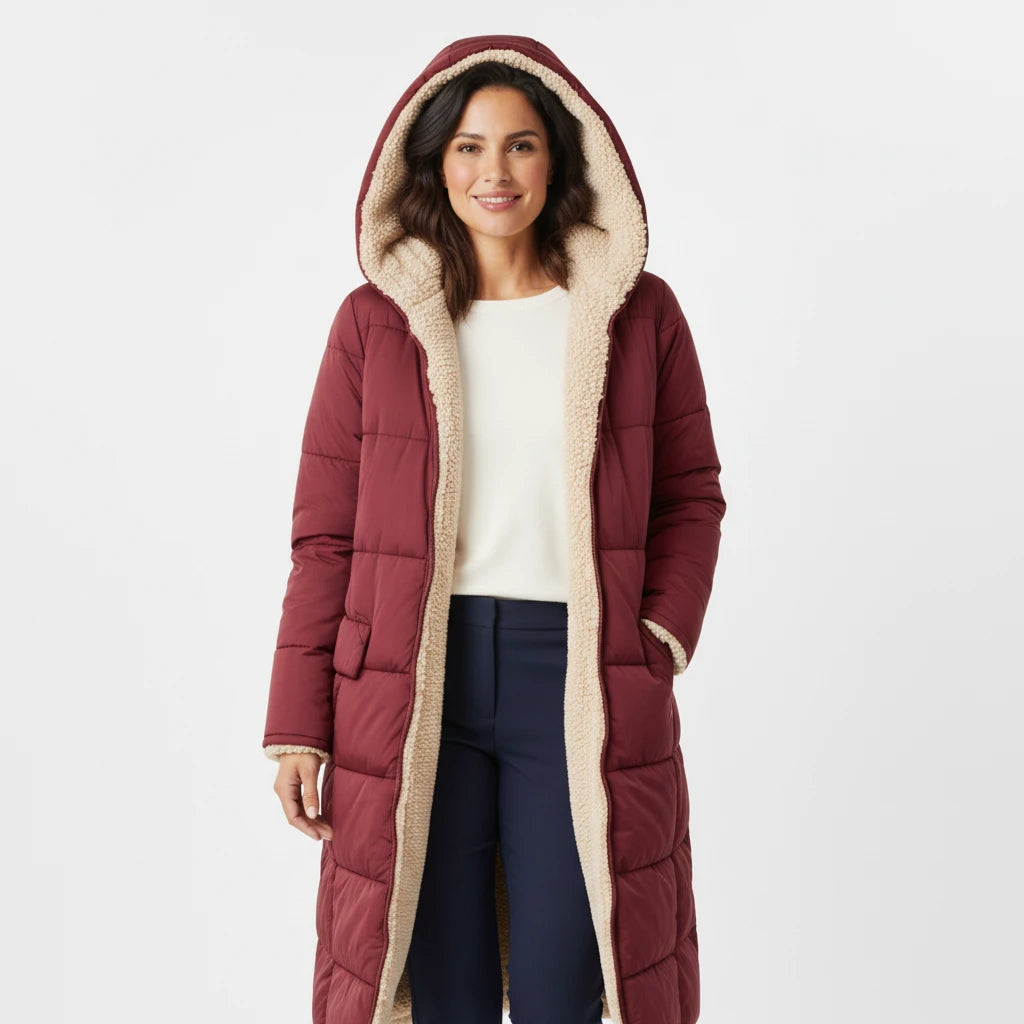 Hooded Puffer Jacket for Women