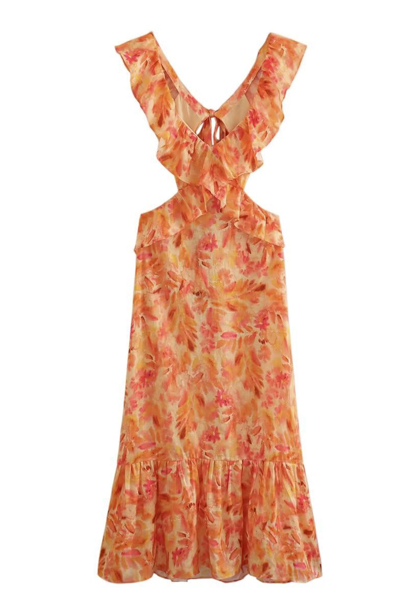 Image of Tracy | Women's Sleeveless Maxi Floral Dress