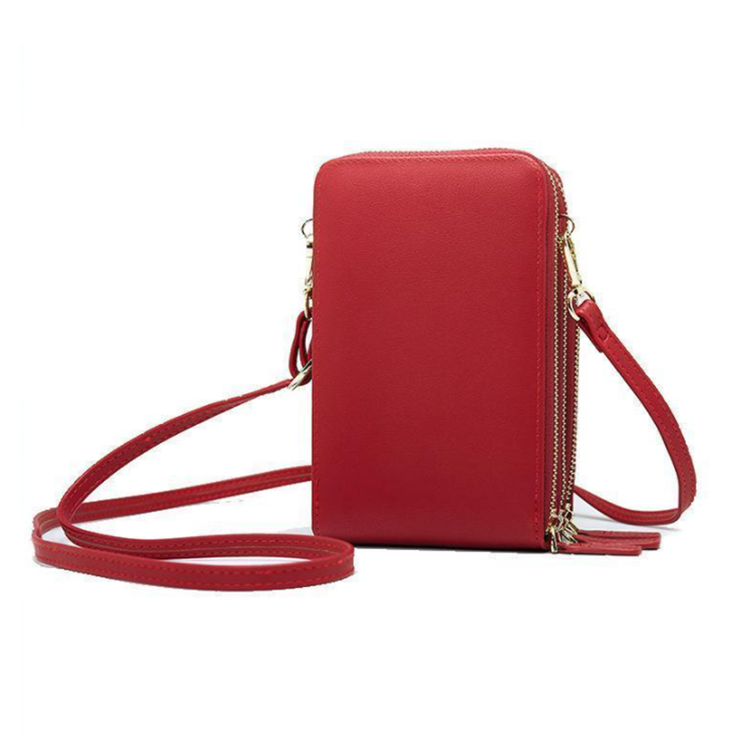 Triple Secure Leather Phone Purse
