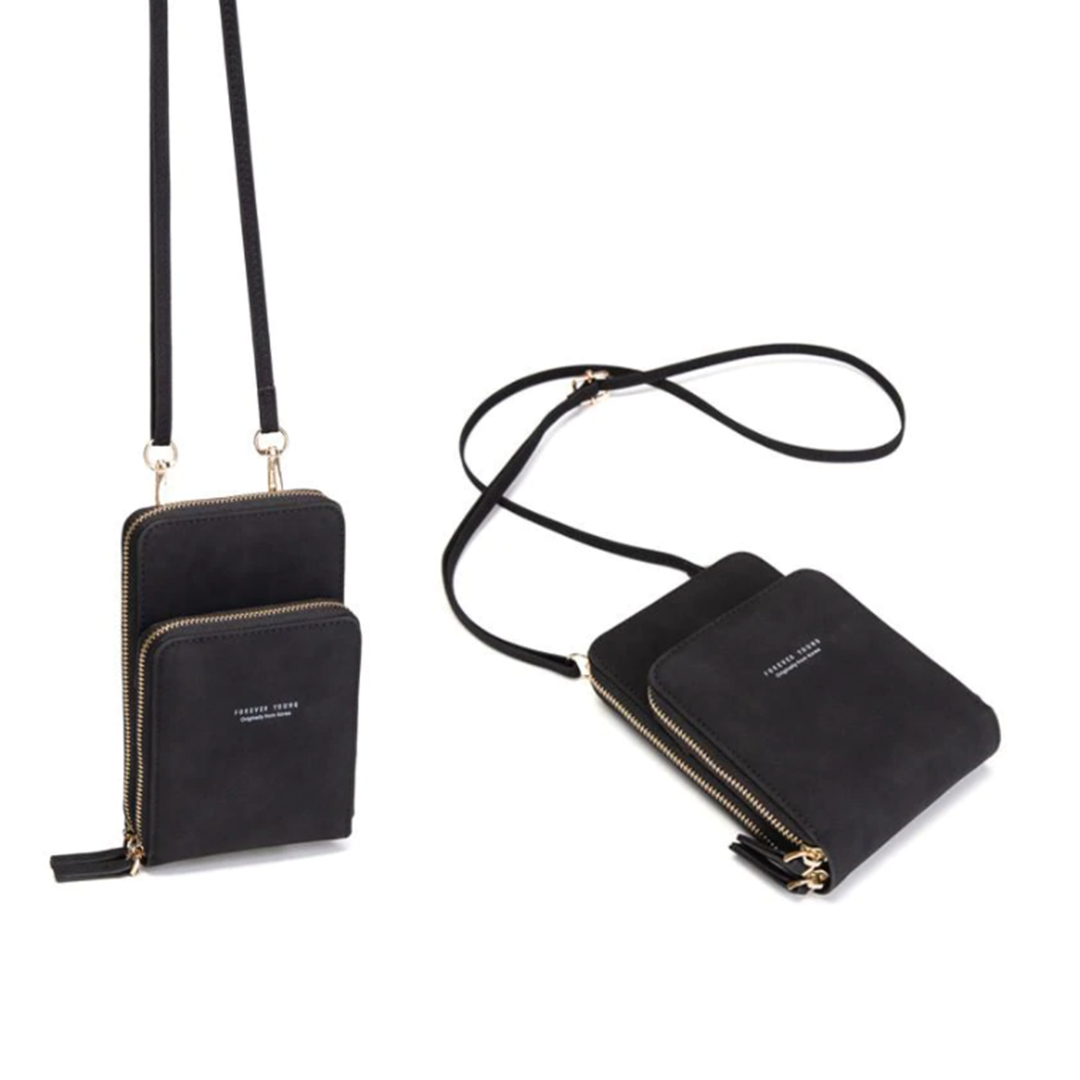 Triple Secure Leather Phone Purse