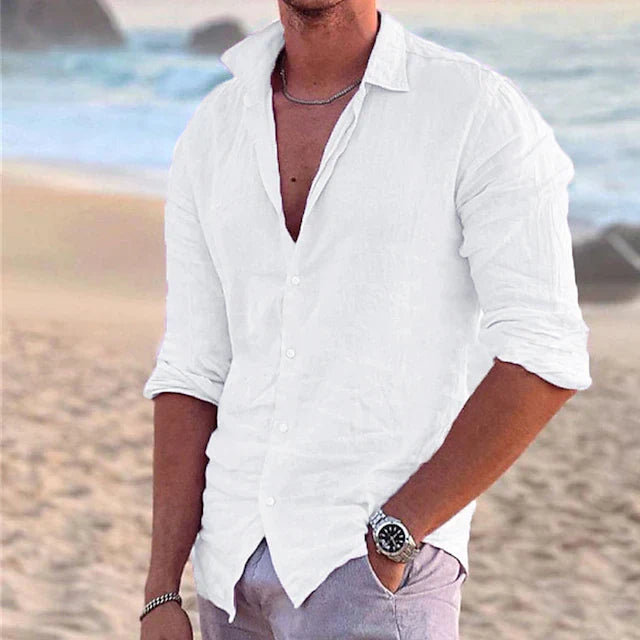 Image of Tristan | Men's Button-Down Casual Shirt
