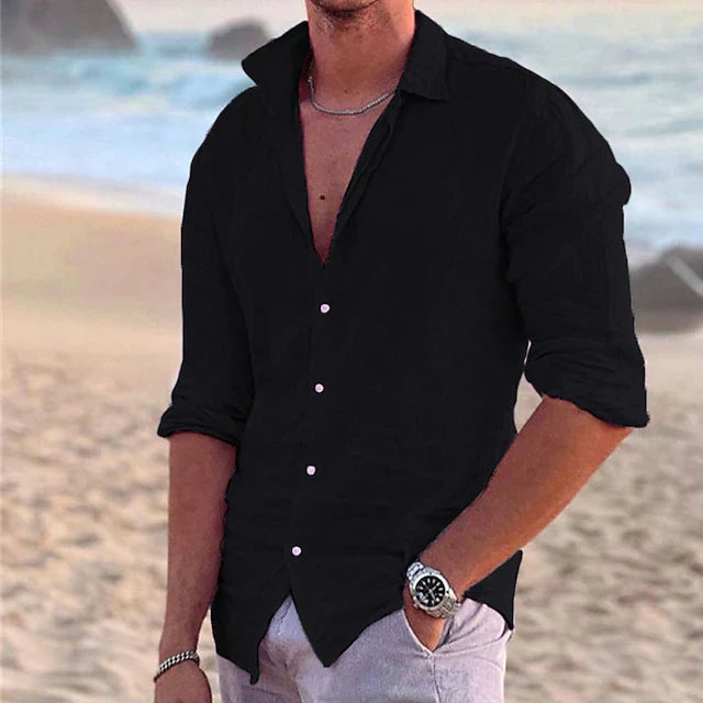 Image of Tristan | Men's Button-Down Casual Shirt