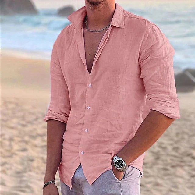 Image of Tristan | Men's Button-Down Casual Shirt