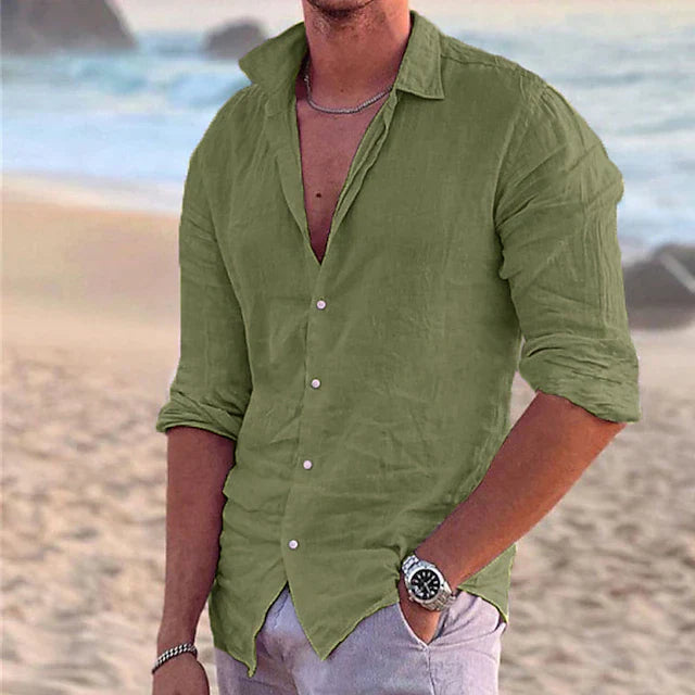Image of Tristan | Men's Button-Down Casual Shirt