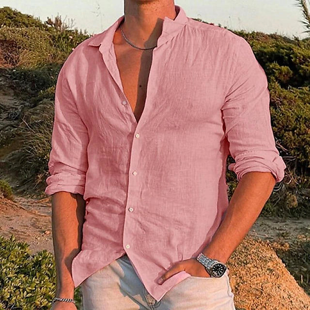 Image of Tristan | Men's Button-Down Casual Shirt