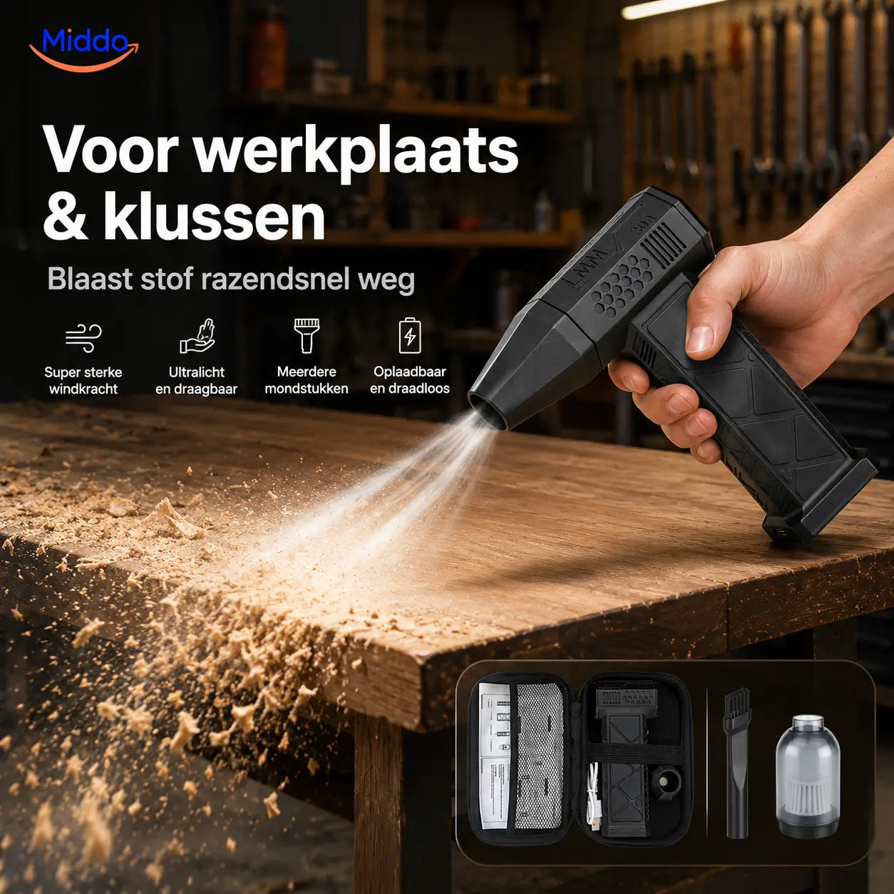 TurboJet Pro™ – Powerful Air Blower (130,000 RPM) for Dust, Car, BBQ, Workshop and More!