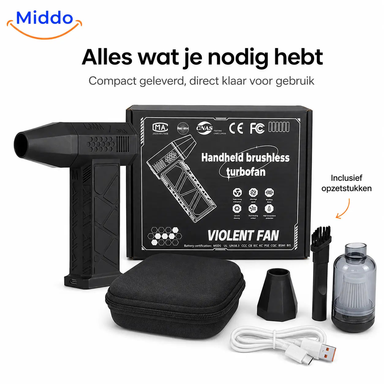 TurboJet Pro™ – Powerful Air Blower (130,000 RPM) for Dust, Car, BBQ, Workshop and More!