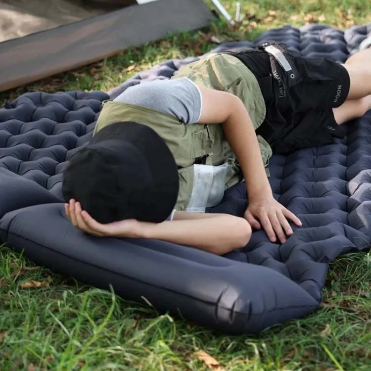 Two-Person Inflatable Sleeping Pad with Fast Pump