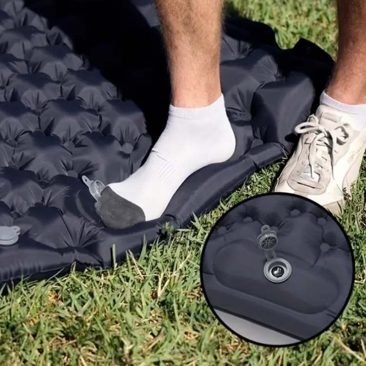 Two-Person Inflatable Sleeping Pad with Fast Pump