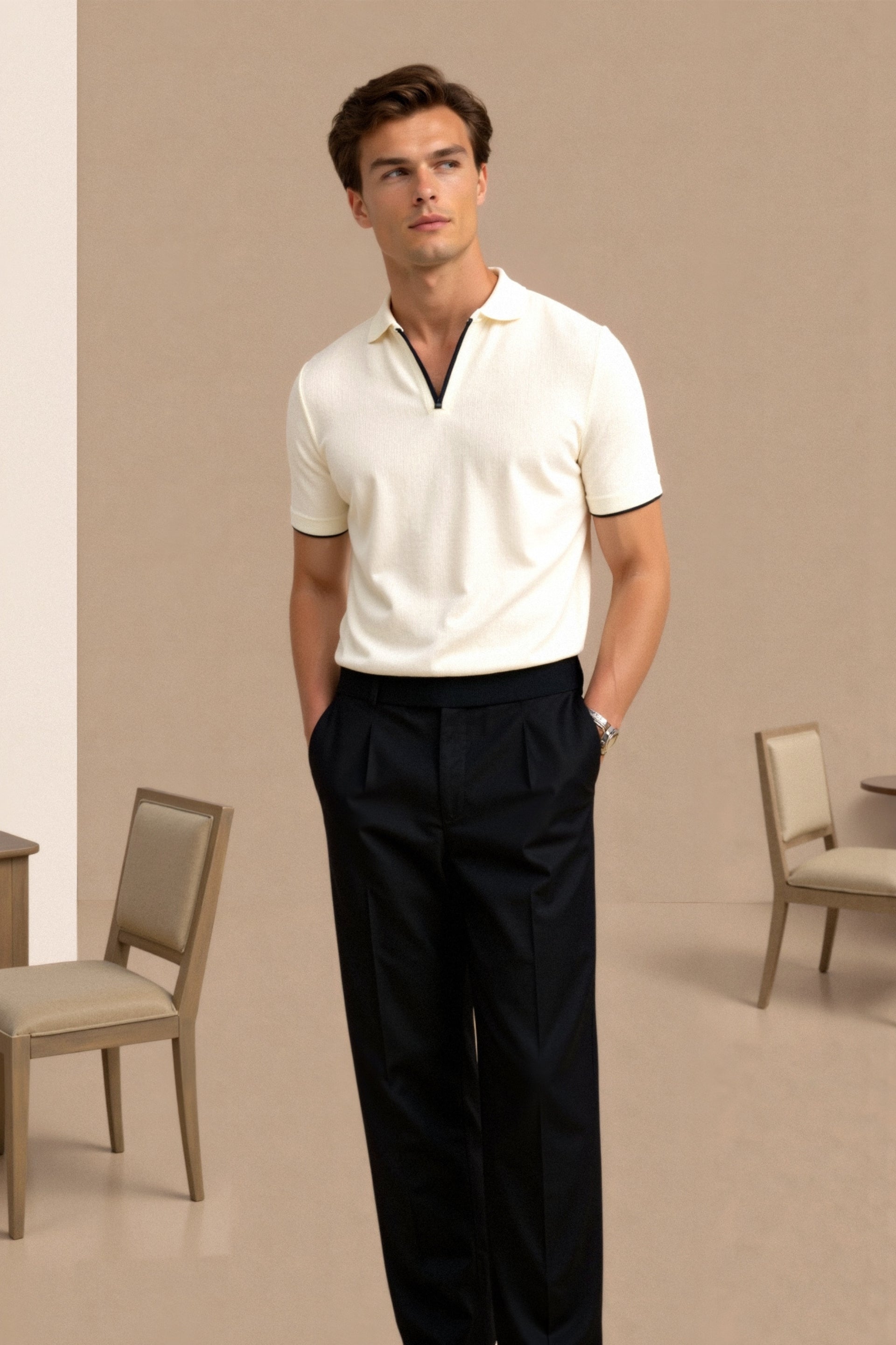 Image of Tyler | Men's Trim Short Sleeve Polo Shirt