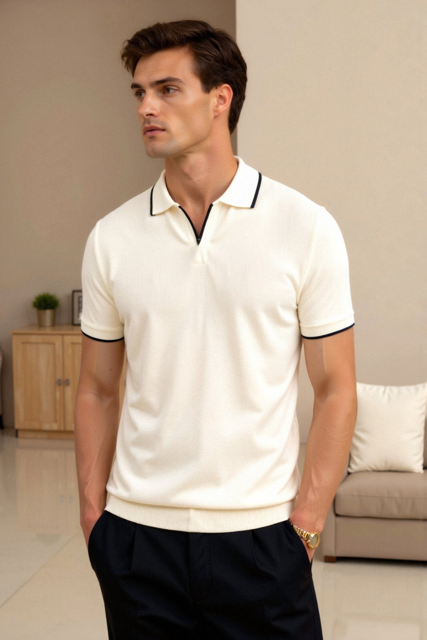 Image of Tyler | Men's Trim Short Sleeve Polo Shirt