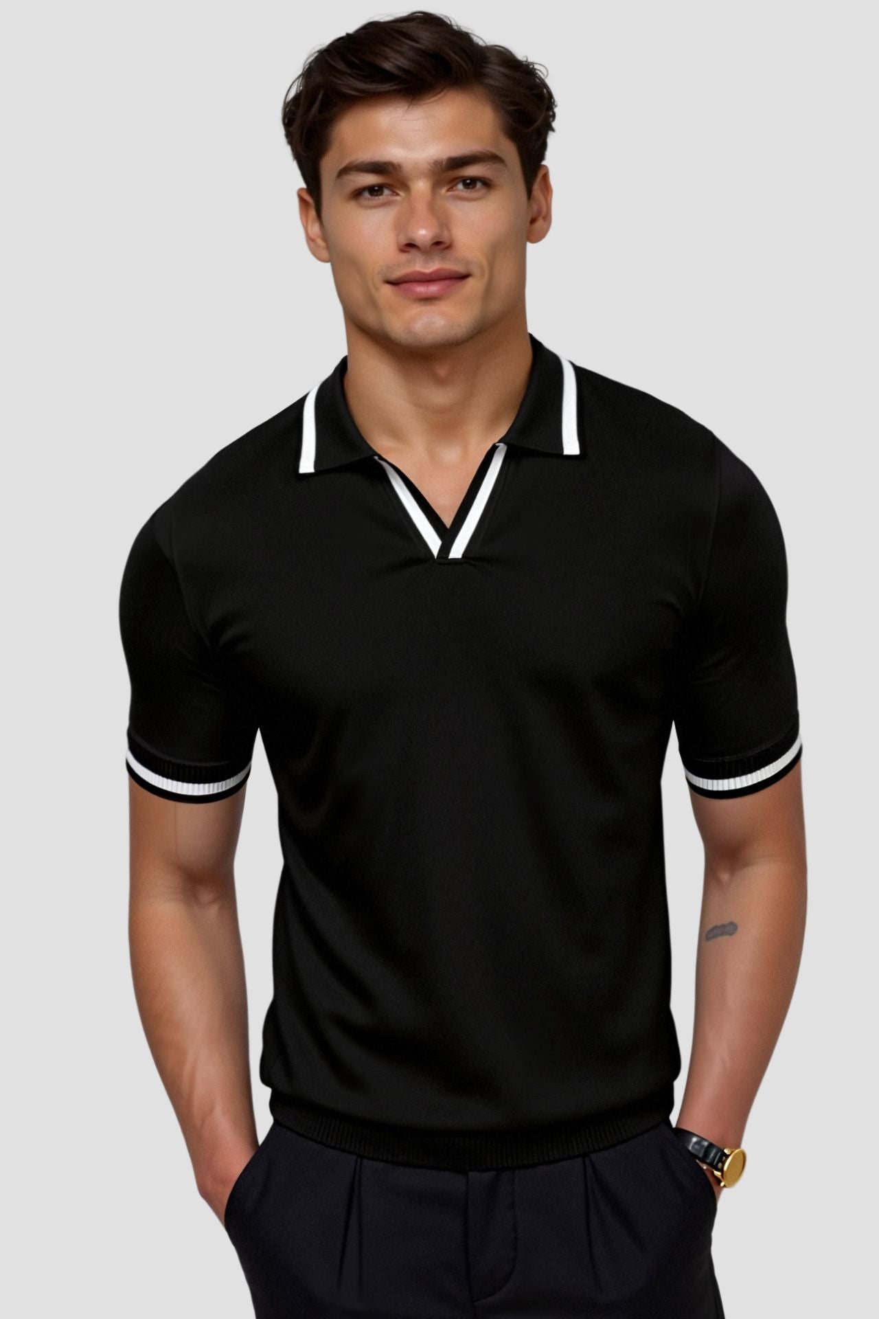 Image of Tyler | Men's Trim Short Sleeve Polo Shirt