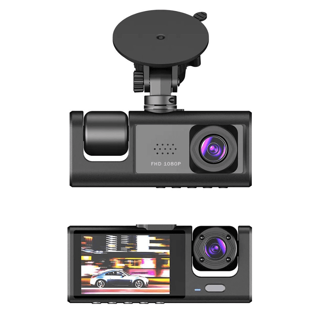 Ultimate Guardian 1080P Dash Camera with Three Lenses