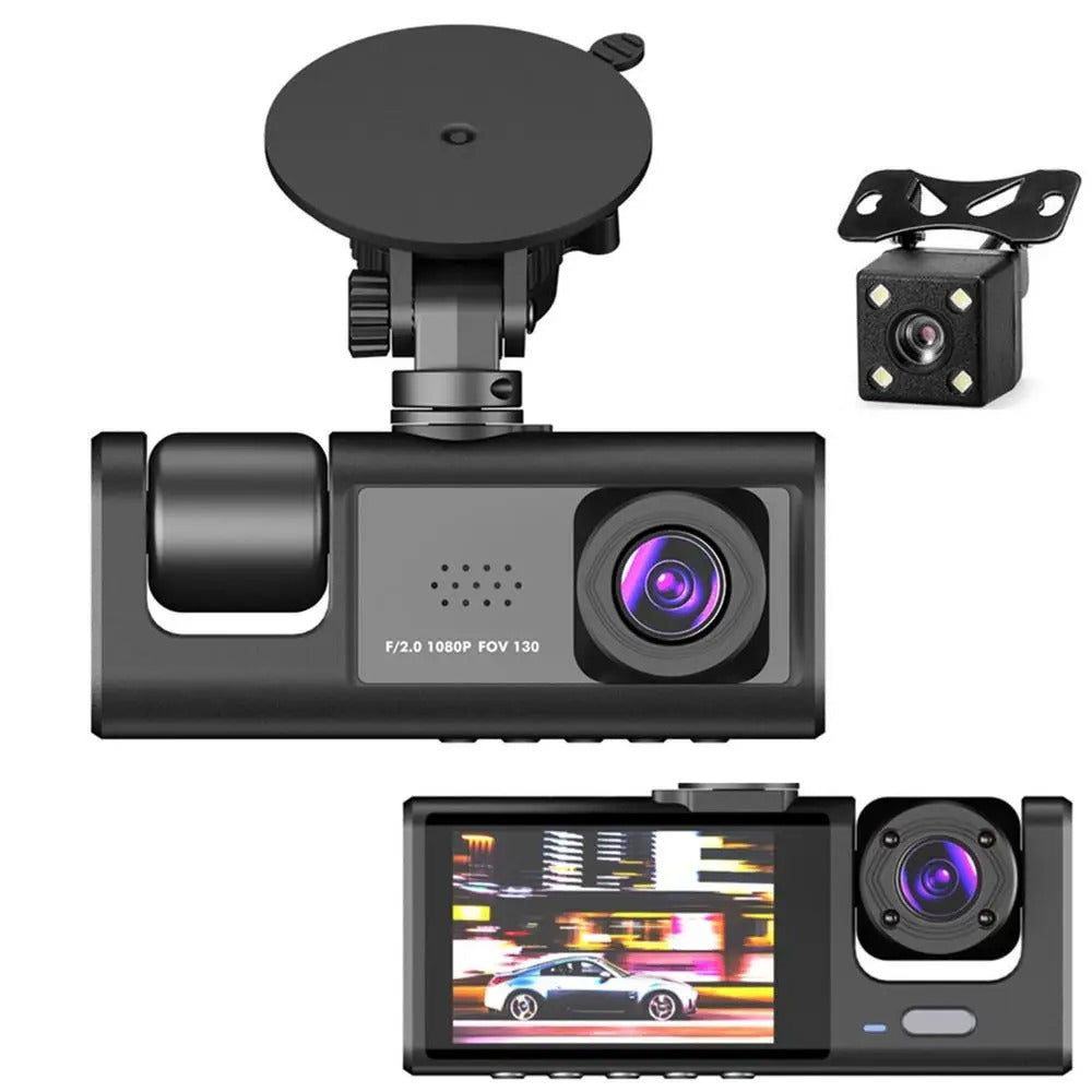 Ultimate Guardian 1080P Dash Camera with Three Lenses