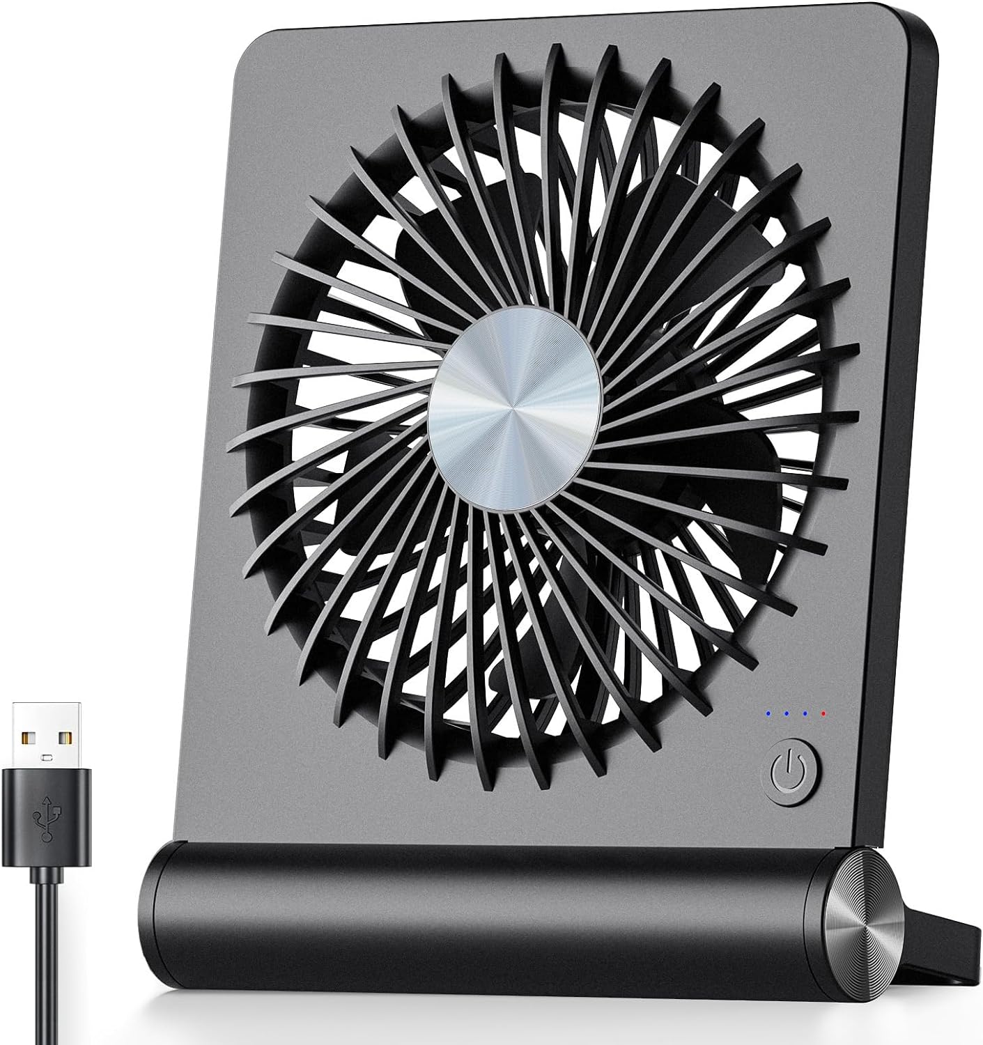 Ultra-Quiet Compact Table Fan for Home