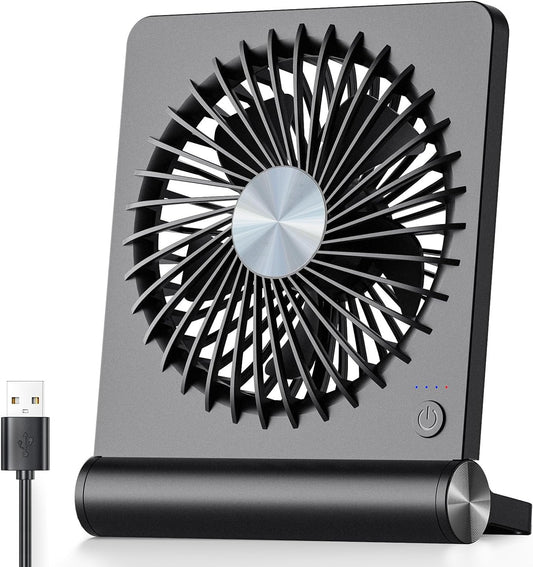 Ultra-Quiet Compact Table Fan for Home